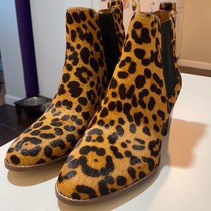 Madewell Leopard Haircalf Booties